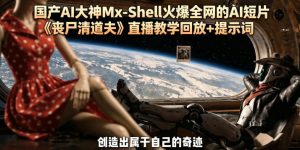 国产AI大神Mx-Shell火爆全网的AI短片《丧尸清道夫》直播教学回放+提示词-琴书聊项目