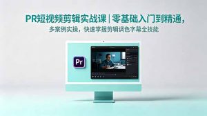 PR短视频剪辑实战课｜零基础入门到精通，多案例实操，快速掌握剪辑调色字幕全技能-琴书聊项目