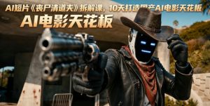 AI短片《丧尸清道夫》拆解课，10天打造国产AI电影天花板-琴书聊项目