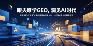 跟夫唯学GEO，洞见AI时代，把复杂技术“蒸馏”成通俗易懂的实操方法，一起开启全新的探索征程-琴书聊项目