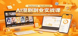 AI漫剧副业实战课：精通Seedance2.0与NanoBanana2零基础复刻爆款实现涨粉变现-琴书聊项目