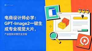 电商设计师必学-更新：GPT-Image2一键生成专业视觉大片，产品图到详情页全流程-琴书聊项目