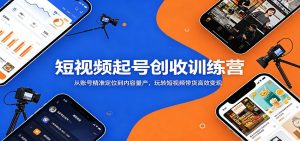 短视频起号创收训练营：从账号精准定位到内容量产，玩转短视频带货高效变现-琴书聊项目