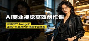 AI商业视觉高效创作课：玩转GPT-Image2，极速产出商用大片摆脱手动修图(更新)-琴书聊项目