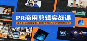 PR商用剪辑实战课：结合多行业实操案例，联动PS关键帧速成接单剪辑功底-琴书聊项目
