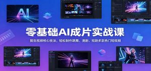 零基础AI成片实战课：图生视频核心技法，轻松制作跳舞、漫剧、短剧多款热门短视频-琴书聊项目