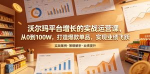 沃尔玛平台增长的实战运营课，从0到100W，打造爆款单品，实现业绩飞跃-琴书聊项目