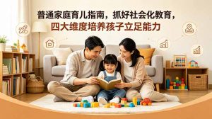 付费文章：普通家庭育儿指南，抓好社会化教育，四大维度培养孩子立足能力-琴书聊项目