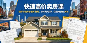 快速高价卖房课，破解“只能降价速卖”困局，助你步步实操，快速卖房卖出好价(更新2026)-琴书聊项目