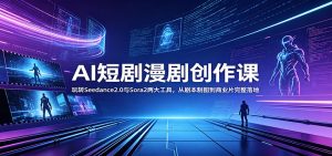 AI短剧漫剧创作课：玩转Seedance2.0与 Sora2两大工具，从剧本制图到商业片完整落地-琴书聊项目