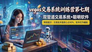 【海外美金AI搬砖】Vegas交易技术+聪明软件， 黄金期货日赚50-1000U， 长期稳定，小白轻松上手-琴书聊项目