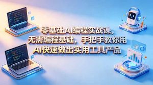 零基础AI编程实战课-更新，无需编程基础，手把手教你用AI快速做出实用工具产品-琴书聊项目