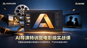 AI导演特训营电影级实战课，零基础也能掌握分镜构图与主流模型用法，产出专业质感AI短片-琴书聊项目