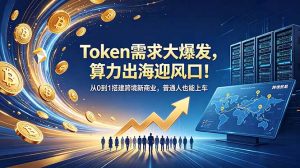Token需求大爆发，算力出海迎风口！从0到1搭建跨境新商业，普通人也能上车-琴书聊项目