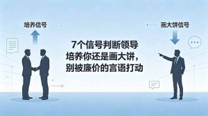 付费文章:7个信号判断领导培养你还是画大饼,别被廉价的言语打动-琴书聊项目