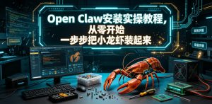 Open Claw安装实操教程,从零开始一步步一步步把小龙虾装起来-琴书聊项目