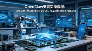 OpenClaw安装实操教程:本体安装+大脑配置+技能扩展,零基础快速部署AI智能体-琴书聊项目
