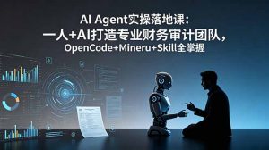AI Agent实操落地课：一人+AI打造专业财务审计团队，OpenCode+Mineru+Skill全掌握-琴书聊项目