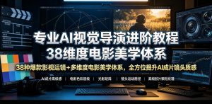 专业AI视觉导演进阶教程，38种爆款影视运镜+多维度电影美学体系，全方位提升AI成片高级感与镜头质感-琴书聊项目
