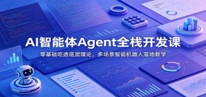 AI智能体Agent全栈开发课：零基础吃透底层理论，多场景智能机器人落地教学-琴书聊项目