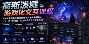 高斯泼溅与游戏化交互课程，将高斯泼溅技术与传统的节点式逻辑深度结合，打造一套“游戏化”的沉浸式场景的交互系统-琴书聊项目